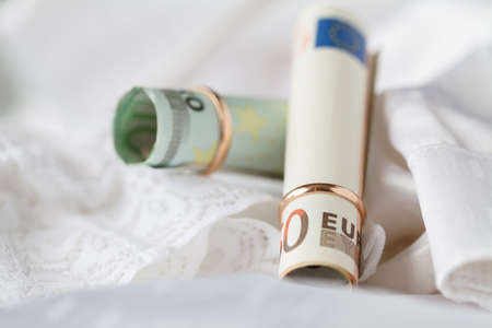 The cost of the wedding ceremonyの写真素材