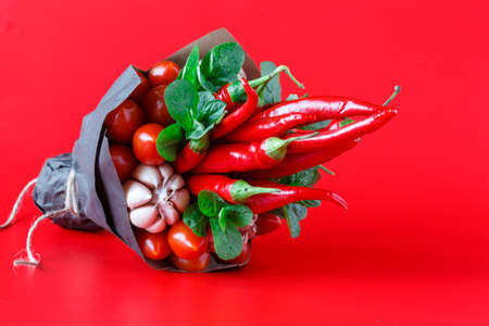 Bouquet from Vegetablesの写真素材