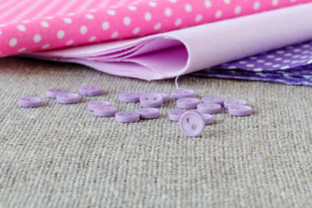 the fabric of the sewing and toolsの写真素材