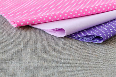 the fabric of the sewing and toolsの写真素材