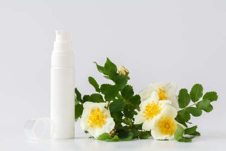 Skincare beauty treatment with rose