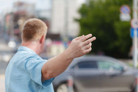 Man coming gesture