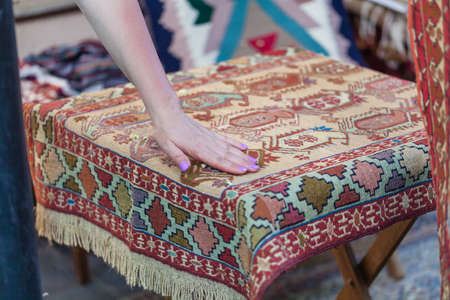 Georgian carpet storeの写真素材