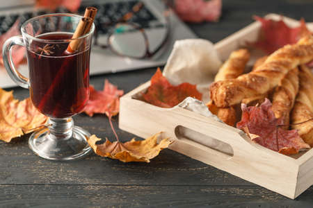 lunch to workの写真素材