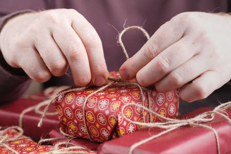 Christmas decoration and Christmas gift. New yearの写真素材