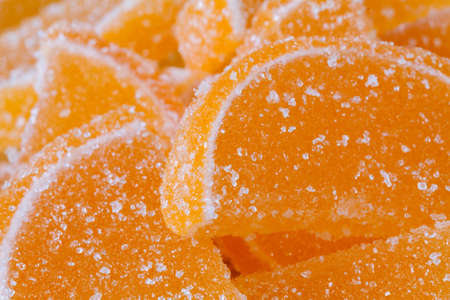 Orange marmelade jelly close up viewの写真素材