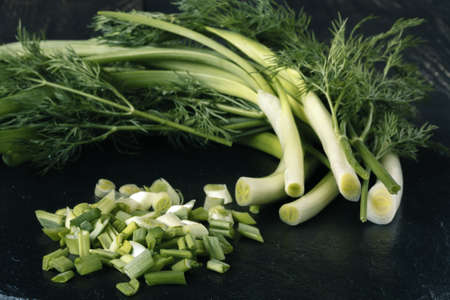 Ingredients for making meat dumpingの写真素材