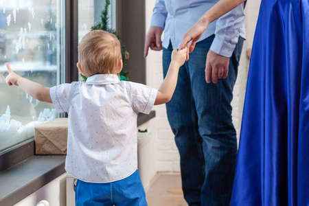 Kid with family togetherの写真素材