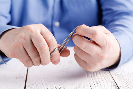 Male do manirure himselfの写真素材