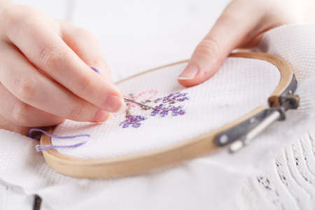 Embroidery and cross stitch accessories.の写真素材