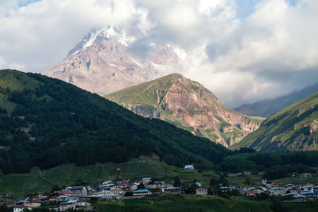 Causasian mountains in georgiaの写真素材