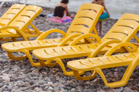 beach after the end of the seasonの写真素材