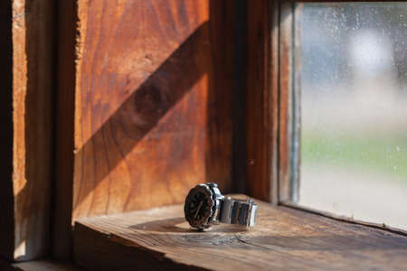 sun shines through the window in the village house