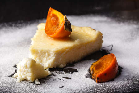 Cottage cheese casserole with dried fruits