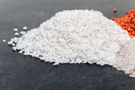 Heap of mineral fertilizers closeupの写真素材