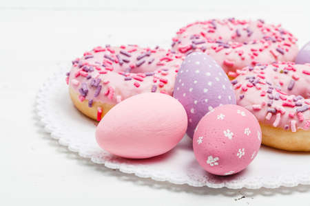 donut donuts icing sprinkles on doughnuts pink bright sugar strands