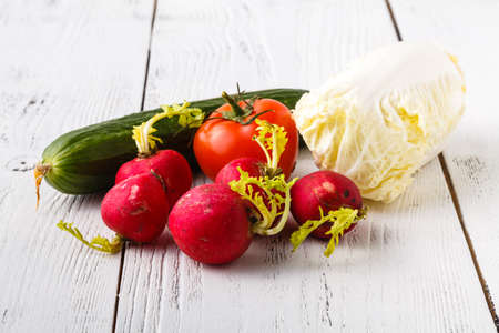 Close-up of ugly but natural fresh radishesの写真素材