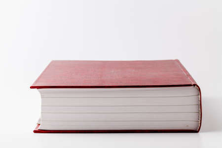 Single book on a white backgroundの写真素材