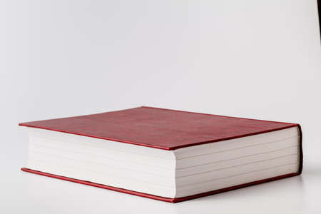Single book on a white backgroundの写真素材