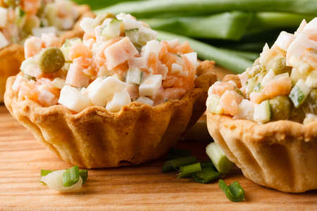 Baked mini frittatas with ham, pea, cheese and cornの写真素材