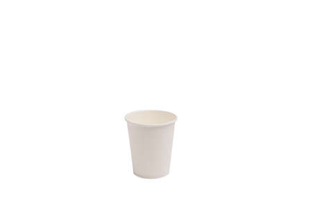 White paper cup isolated on whiteの写真素材