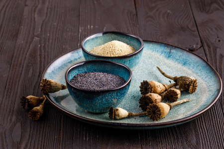Poppy seeds for bakingの写真素材