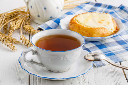 cup of tea in a beautiful cupの写真素材