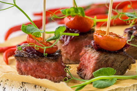 Appetizers Party food  for event, cateringの写真素材