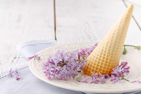 a romantic bouquet of lilacs as a gift for your belovedの写真素材