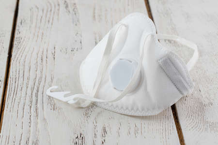 medical mask, allergy tablets. Allergy to petals concept.の写真素材