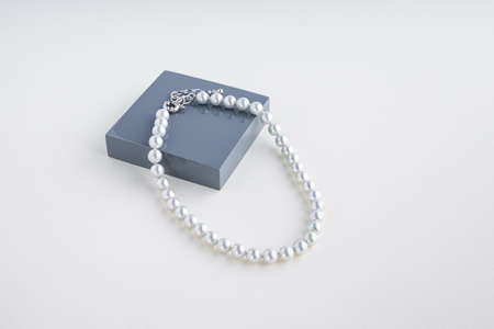 elegant pearl jewelry presented for display or showcase
