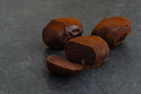 chocolate rum potato cake, a traditional Eastern European dish with cocoa and butter
