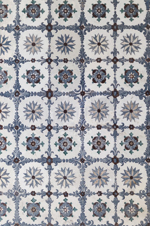 Photograph of medieval era islamic patterns in a Turkish Islamic mosque in Istanbulの写真素材