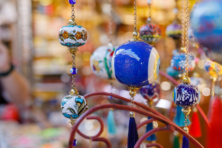 bright souvenirs at the oriental bazaarの写真素材