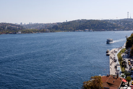 view of the Bosphorus Bay and bridge