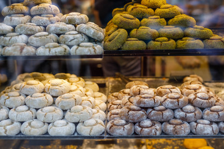 mushroom cookies at a local patisserie in Turkey, Kuzguncukの写真素材