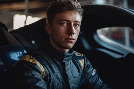 Portrait of a handsome young man in a jacket.の素材