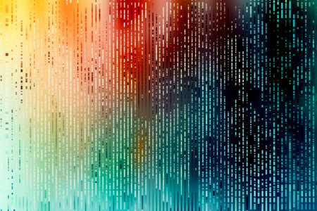 abstract digital equalizer background, technology concept, Marketing and Advertising, light colors, binary digits, minimal backgroundの素材