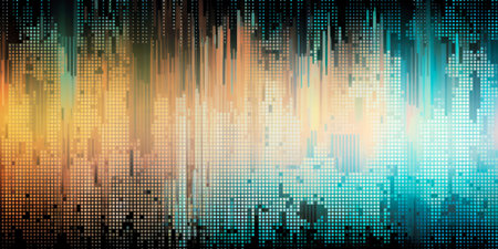 abstract digital equalizer background, technology concept, Marketing and Advertising, light colors, binary digits, minimal backgroundの素材