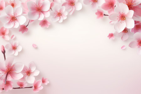 Mockup frame, Charming Floral Wallpaper with a Subtle Pastel Mockup Frame. Generative AIの素材