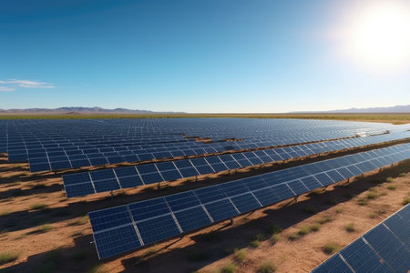 solar energy in the field, photovoltaic power plantの素材