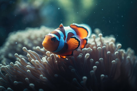 Clown anemonefish (Amphiprion percula)の素材