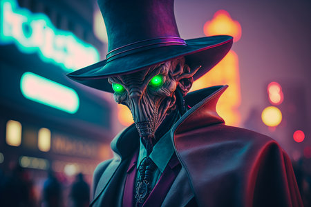 alien in the cityの素材