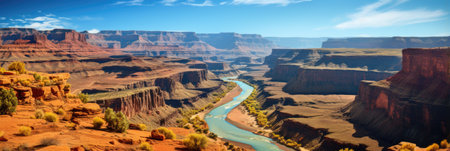 Panoramic view of the Grand Canyon, Arizona, USA.の素材