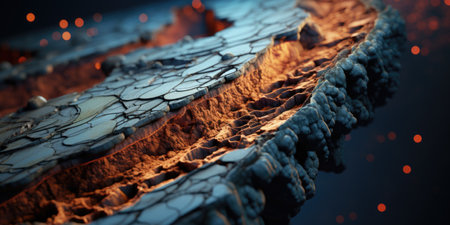 3D illustration of abstract fractal for creative art,design and entertainmentの素材