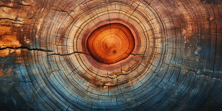 wooden texture. Lining boards wall. wooden background. pattern. Showing growth ringsの素材