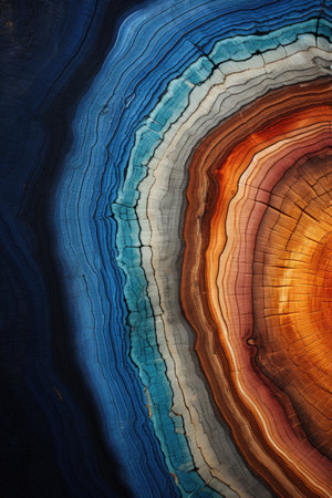 abstract background from a piece of wood in the form of a rainbowの素材
