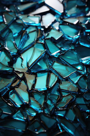 Prismatic Shards: Abstract Wallpaper Displaying Fragile Glass Fragments.の素材