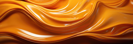 Golden Liquid Mirage: A vision of liquid gold's opulence on a reflective surface, forming a luxurious and intricate abstract for your desktop background.の素材