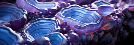 Abstract wallpaper, Frozen Crystal Geode: A macro view of a crystal geode's mesmerizing and intricate interior. background, desktop background.の素材